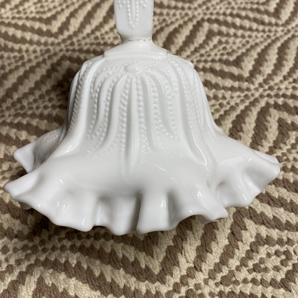 Fenton milk glass comport compote vase candy nut trinket bowl cactus - Picture 9 of 9